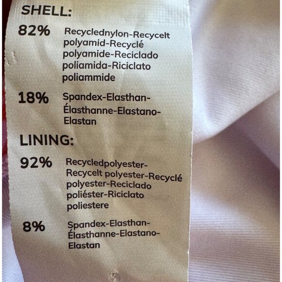 Cupshe Halter Neck Coral Pink Floral One-Piece Swimsuit Ruched Front Size Large - Picture 7 of 8